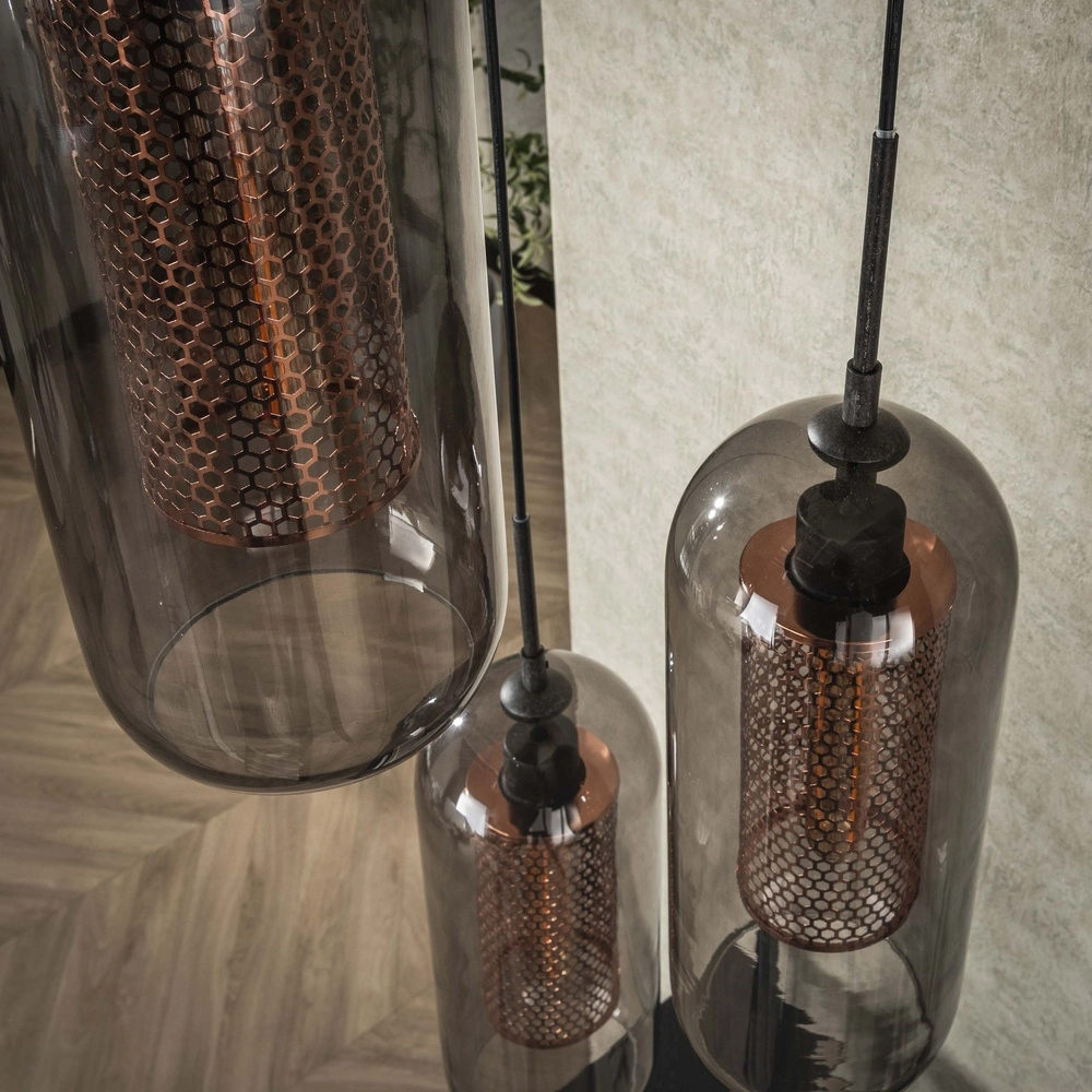 Lampe pendante de table basse Smoke Ø 35 cm Lyora 8716803512122