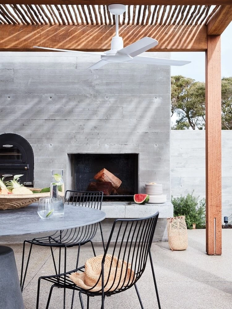 Ventilateur de plafond extérieur Nautilus Ø 132cm blanc Beacon 9333509130475