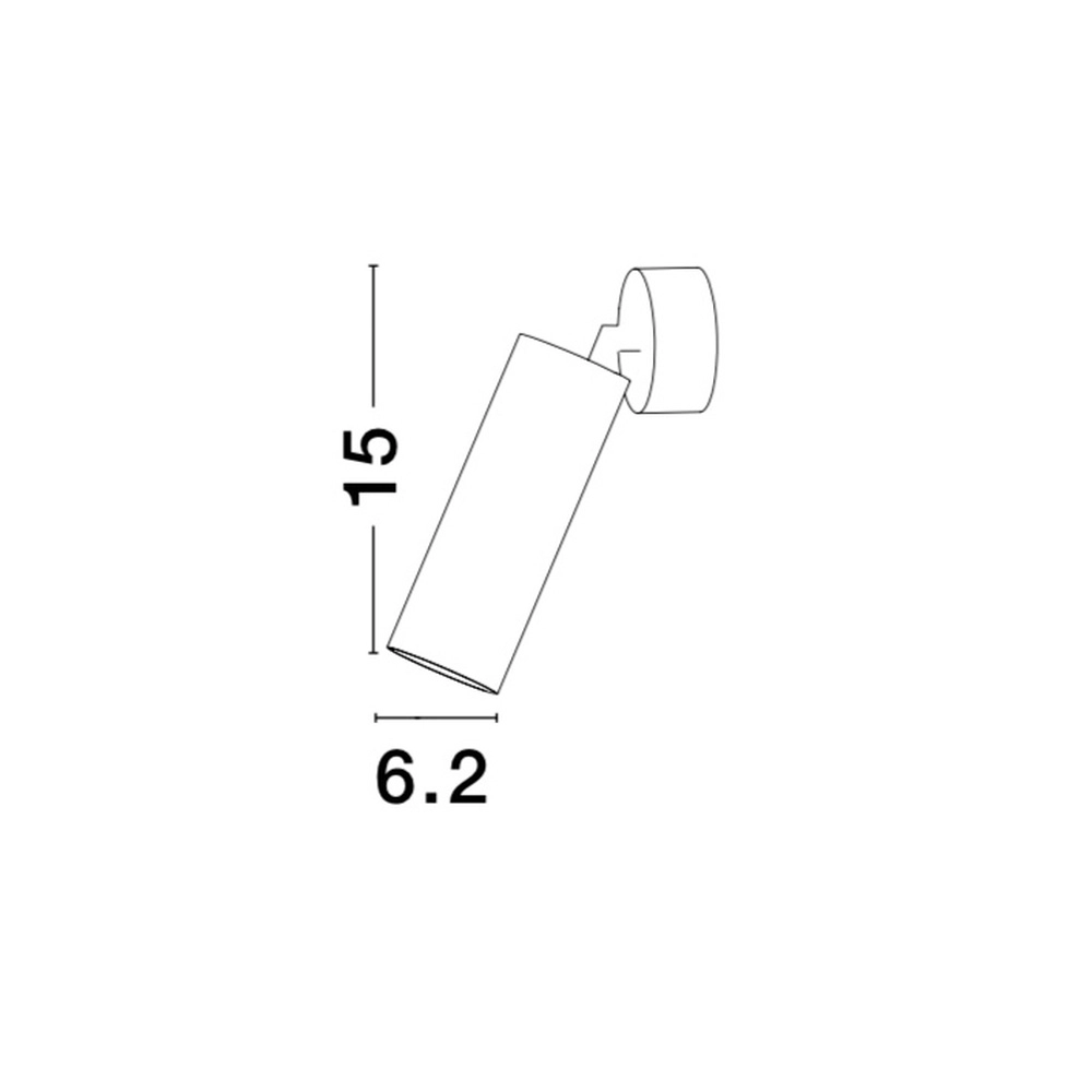 Spot mural Dexter Rond blanc Lyora 5212017414014