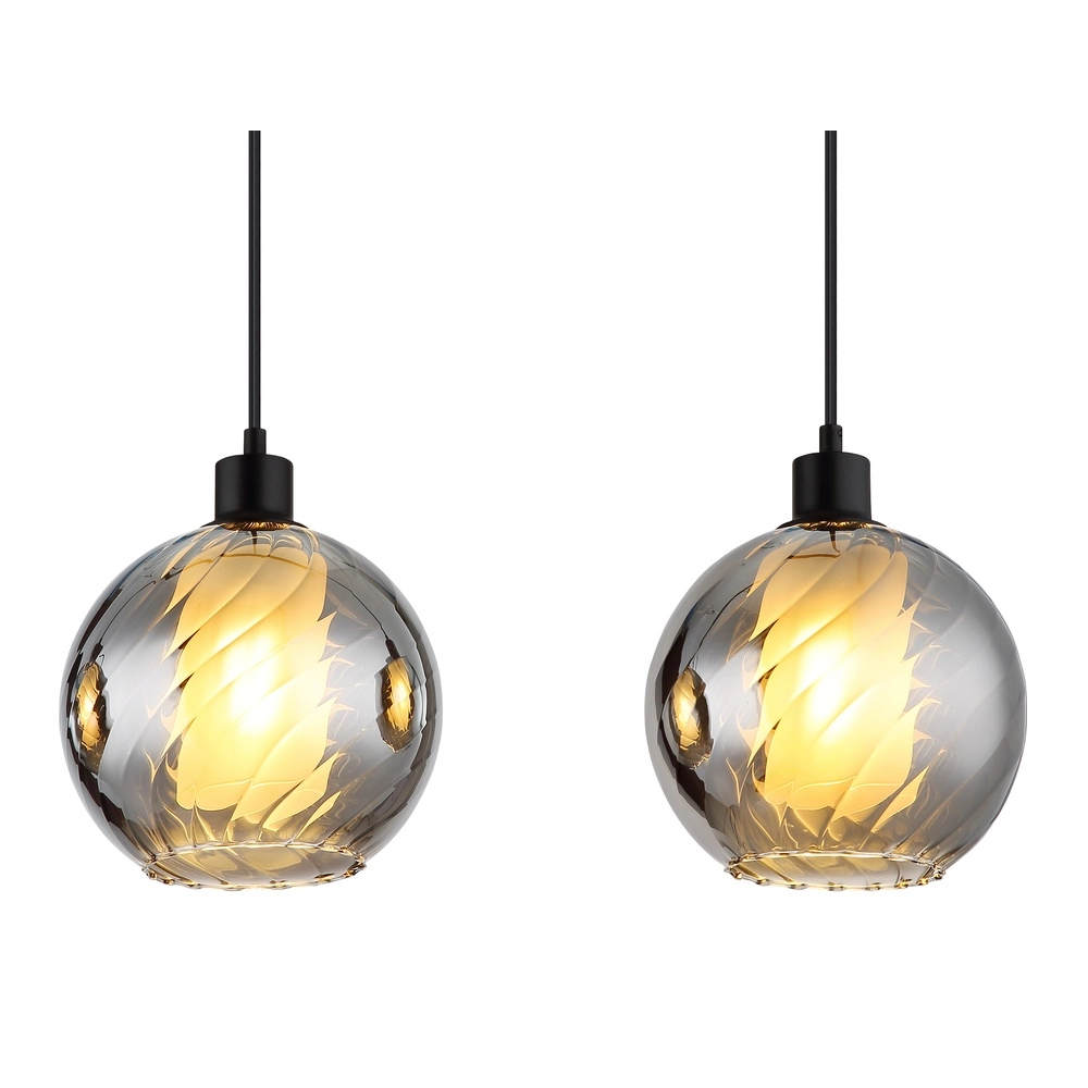 Lampe pendante de conception Ulf Noir à 4 lumières Globo 9007371522712