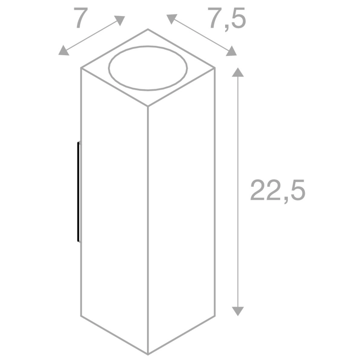 Up - Downlighter Theo Up-Down Out pour l'extérieur SLV 4024163141789