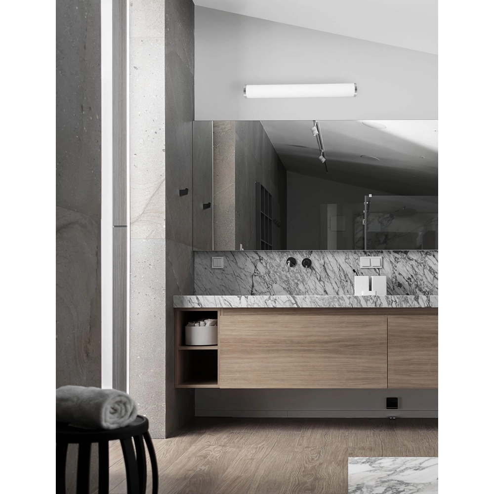 Applique murale Polo nickel avec blanc 33cm Lyora 5212017405715