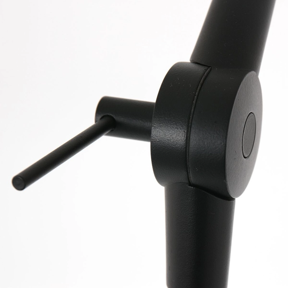 Lampadaire Prestige Chic noir avec capuche en rotin Steinhauer 8712746183603