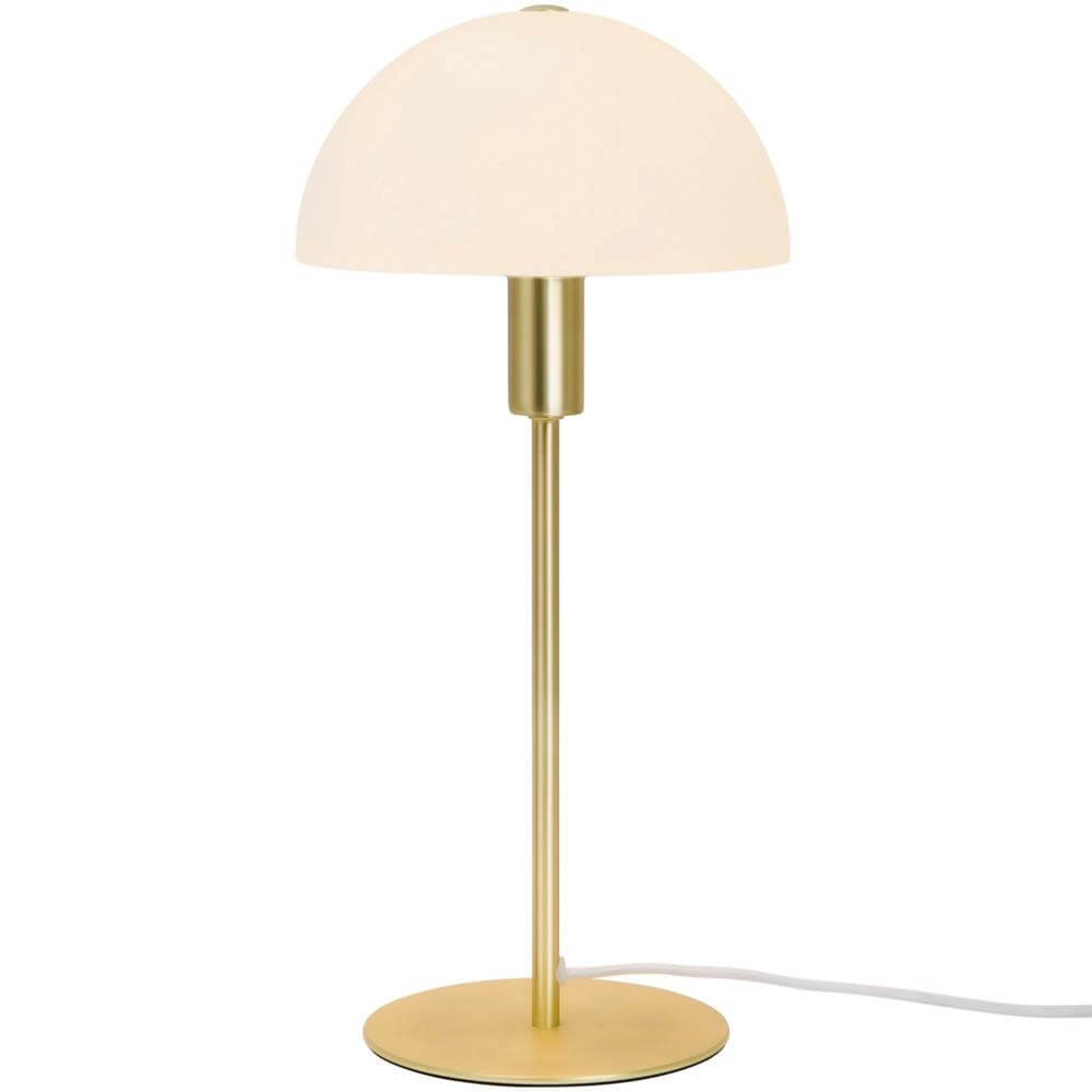 Lampe de table Ellen laiton avec blanc Lampe de table Ellen laiton avec blanc
