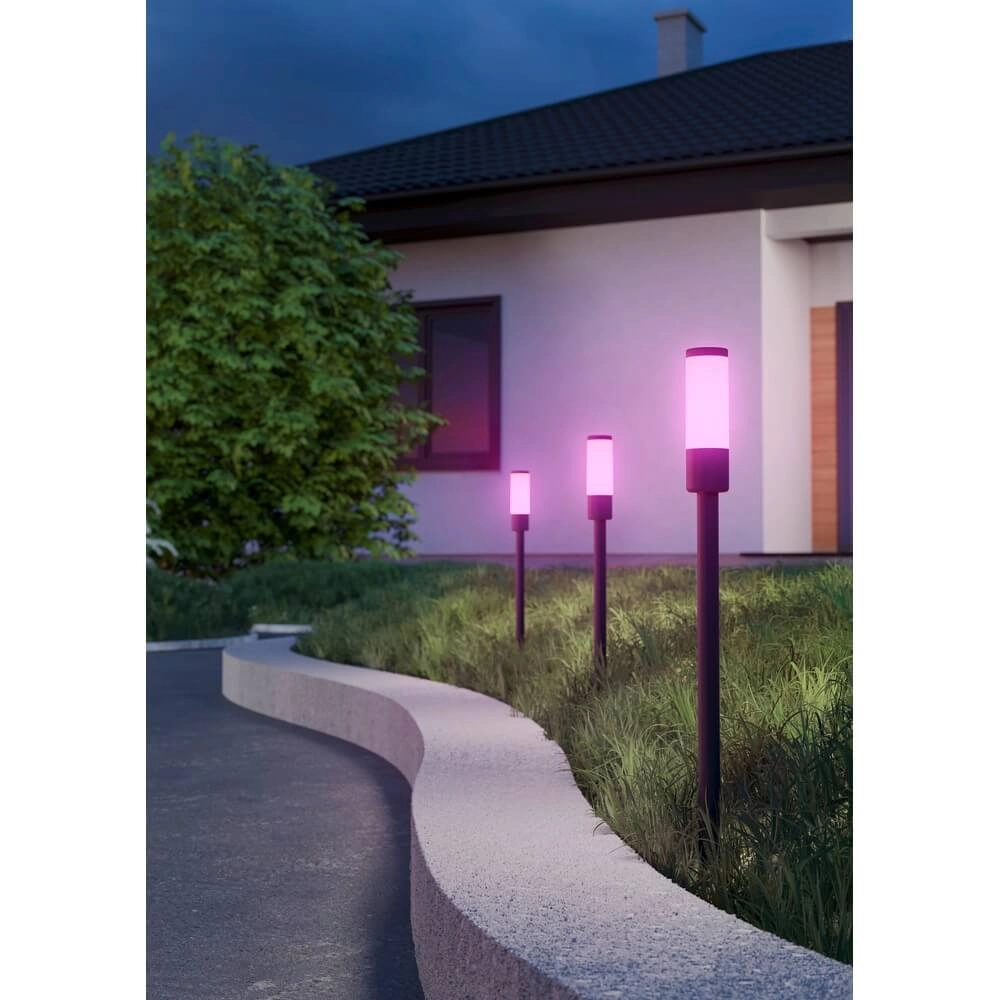 Ensemble de 3 Zancaro lampes de jardin avec prise RGB Eglo 9008606355853