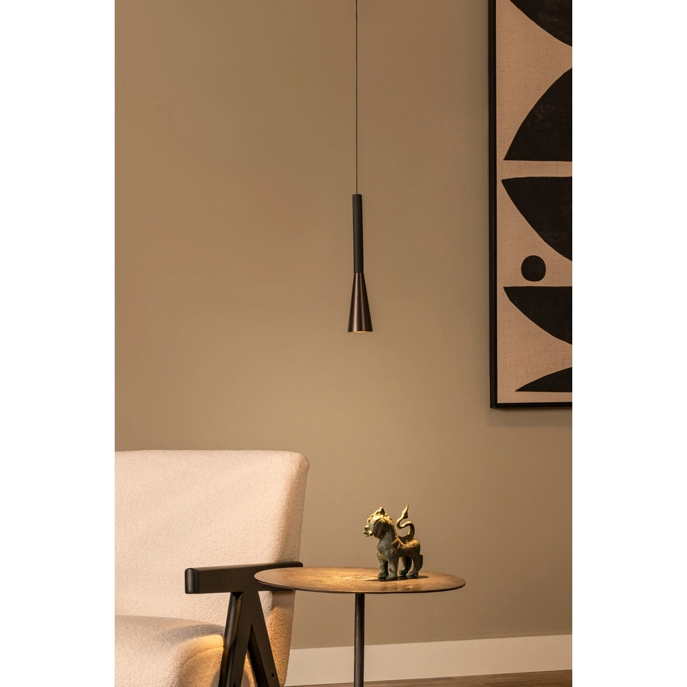 Lampe pendante de conception Joakim 1-café brun clair Premium by Lucide 5411212242112