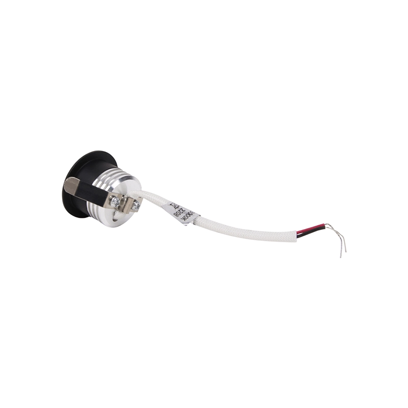 Petit spot encastrable Minex noir - IP44 Vtac 8720701271487