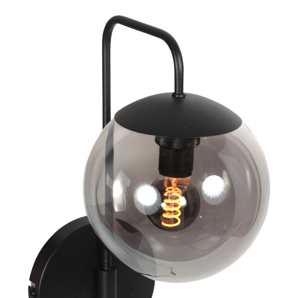 Lampe murale Bollique Noir Steinhauer 8712746184716