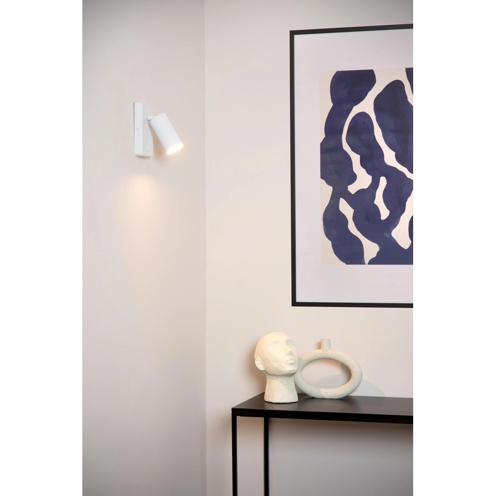 Lampe de chevet Clubs Blanc avec interrupteur Lucide 5411212093417