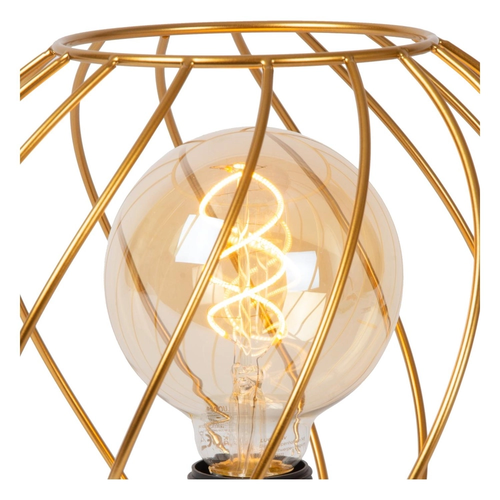 Lampe de table Danza Ø 25 cm d’or Lucide 5411212211583