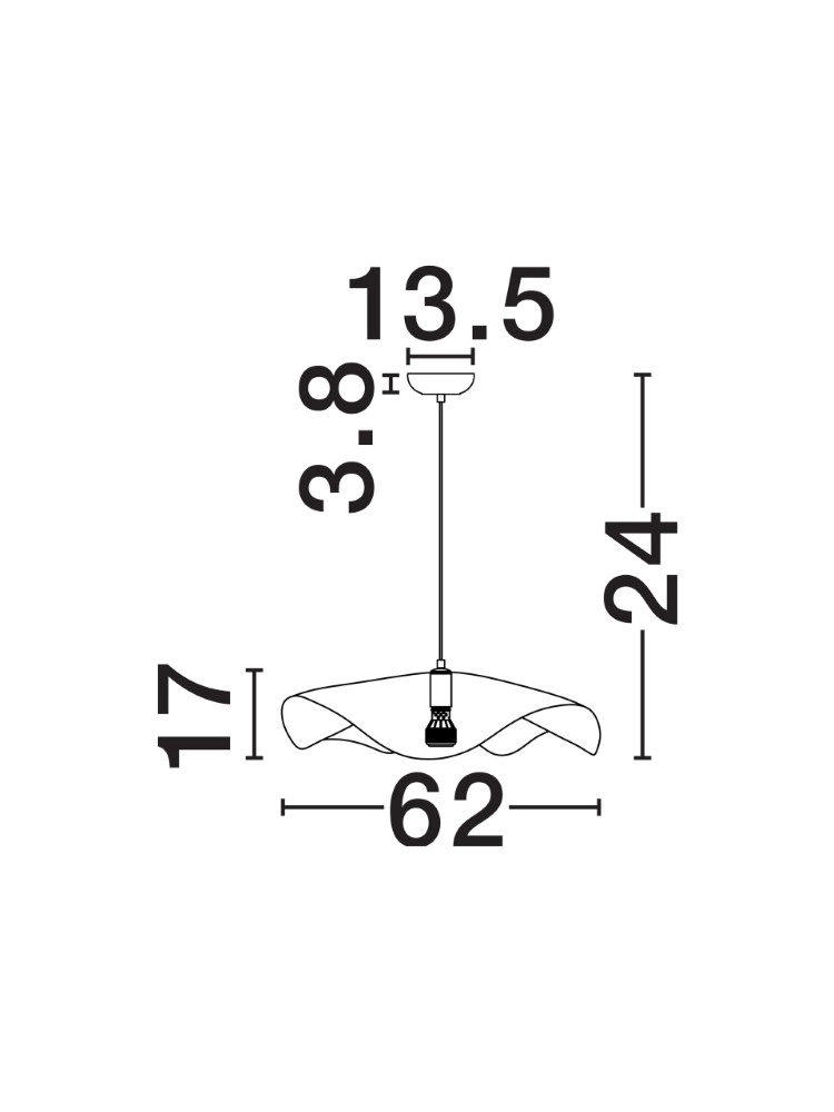 Lampe suspendue Wabi Ø 62cm Lyora 5212017483157
