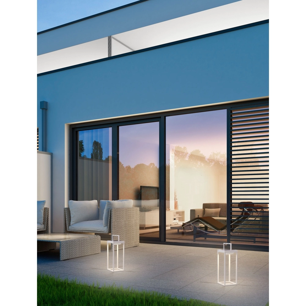 Lampe de table élégante Tegolo Blanc Solaire Lyora 5212017478849