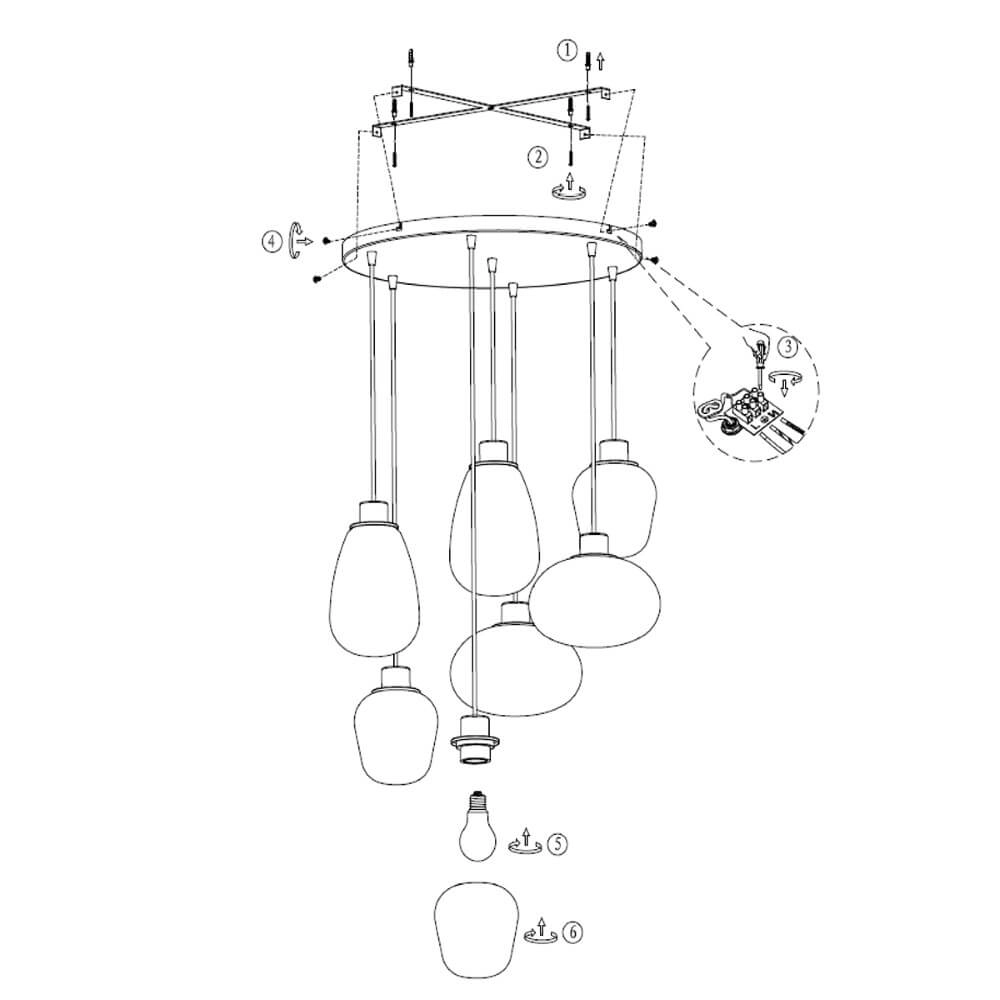 Lampe suspendue Reflexion Steinhauer 8712746132588