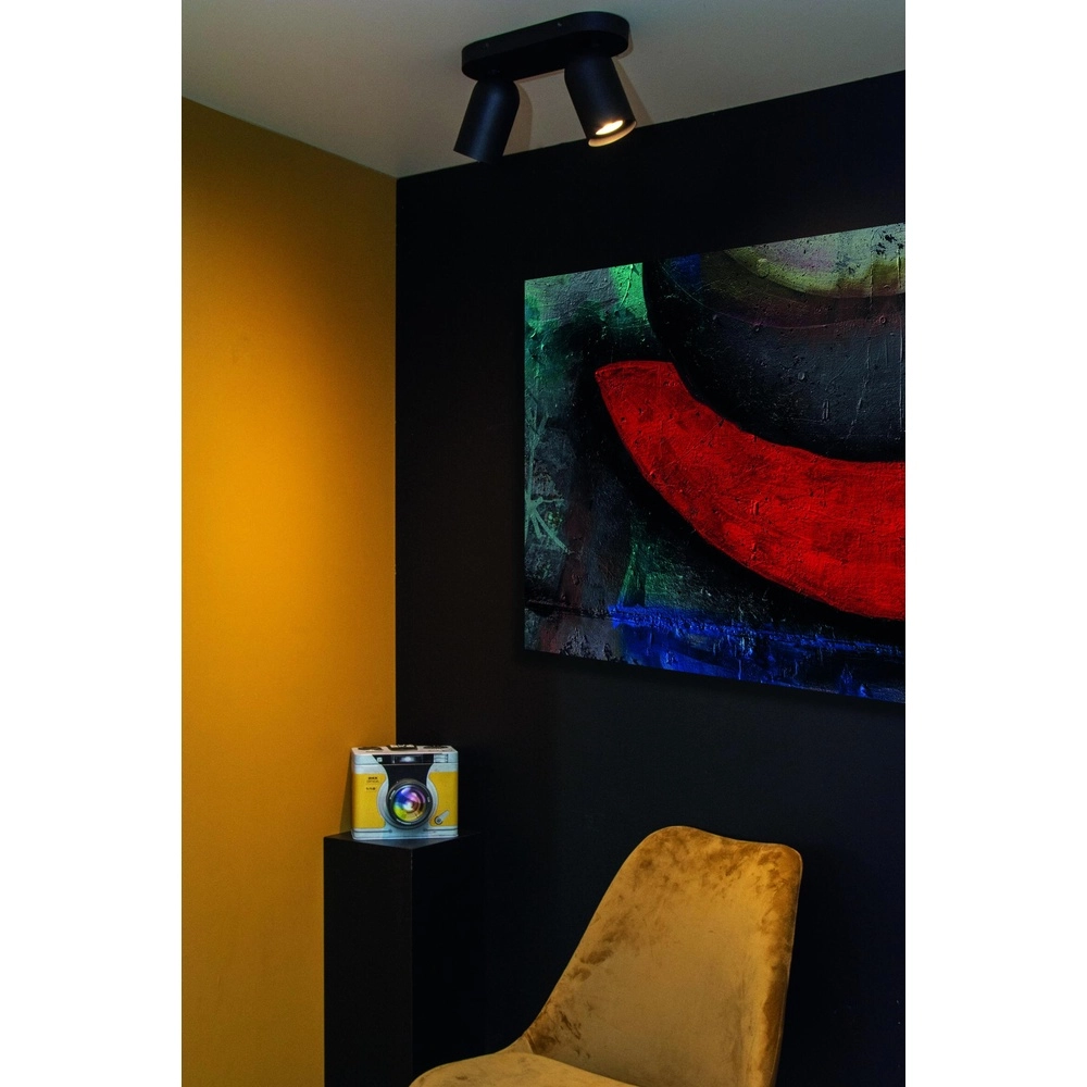 Projecteur de plafond Punch 2-noir clair Lucide 5411212134325