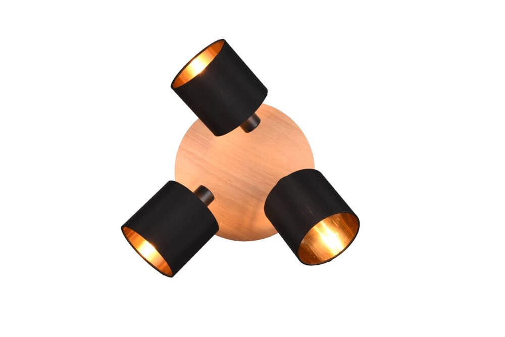 Spot de plafond rural Tommy 3 lumières Trio 4017807542585