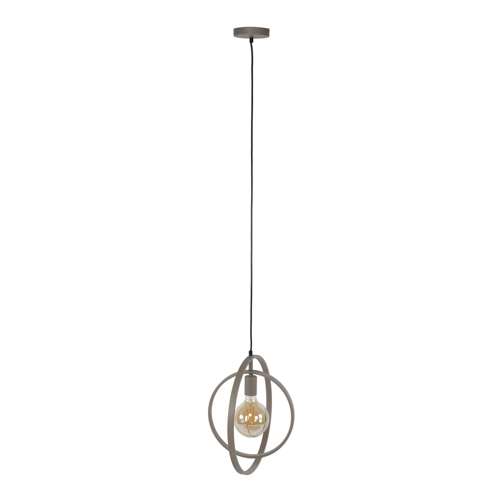 Lampe pendante moderne Ø 40cm Turn brun sable Lyora 8716803513112