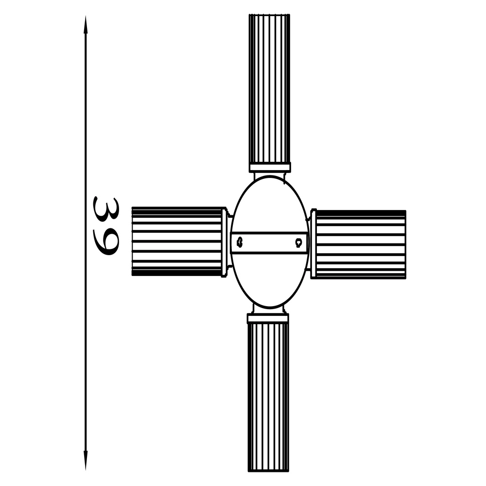 Plafonnier 4 lumières Imperial or Searchlight 5053423299266