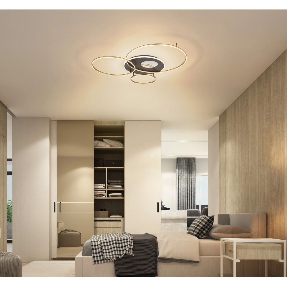 Lampe de plafond moderne Invertina Or 90cm Globo 9007371572403