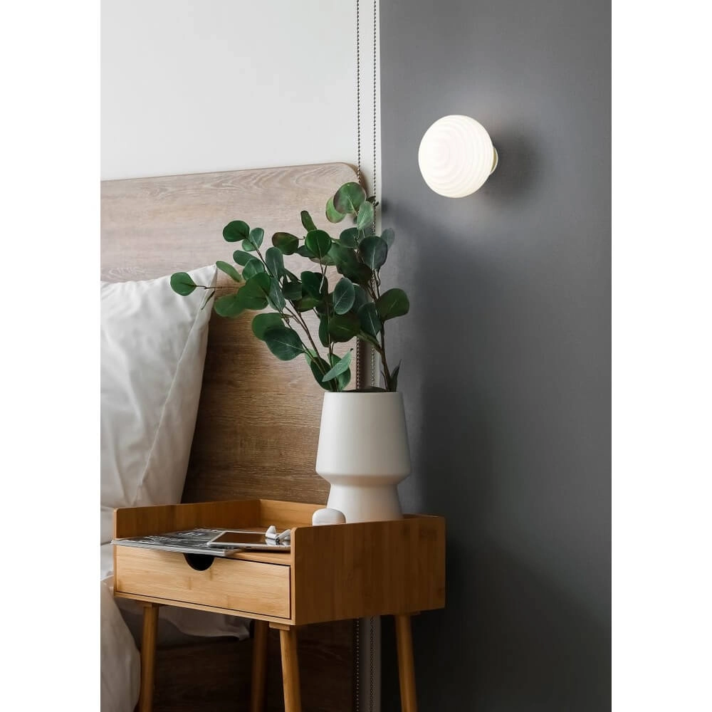 Applique murale Earl Verre blanc rechargeable Trio 4017807643442