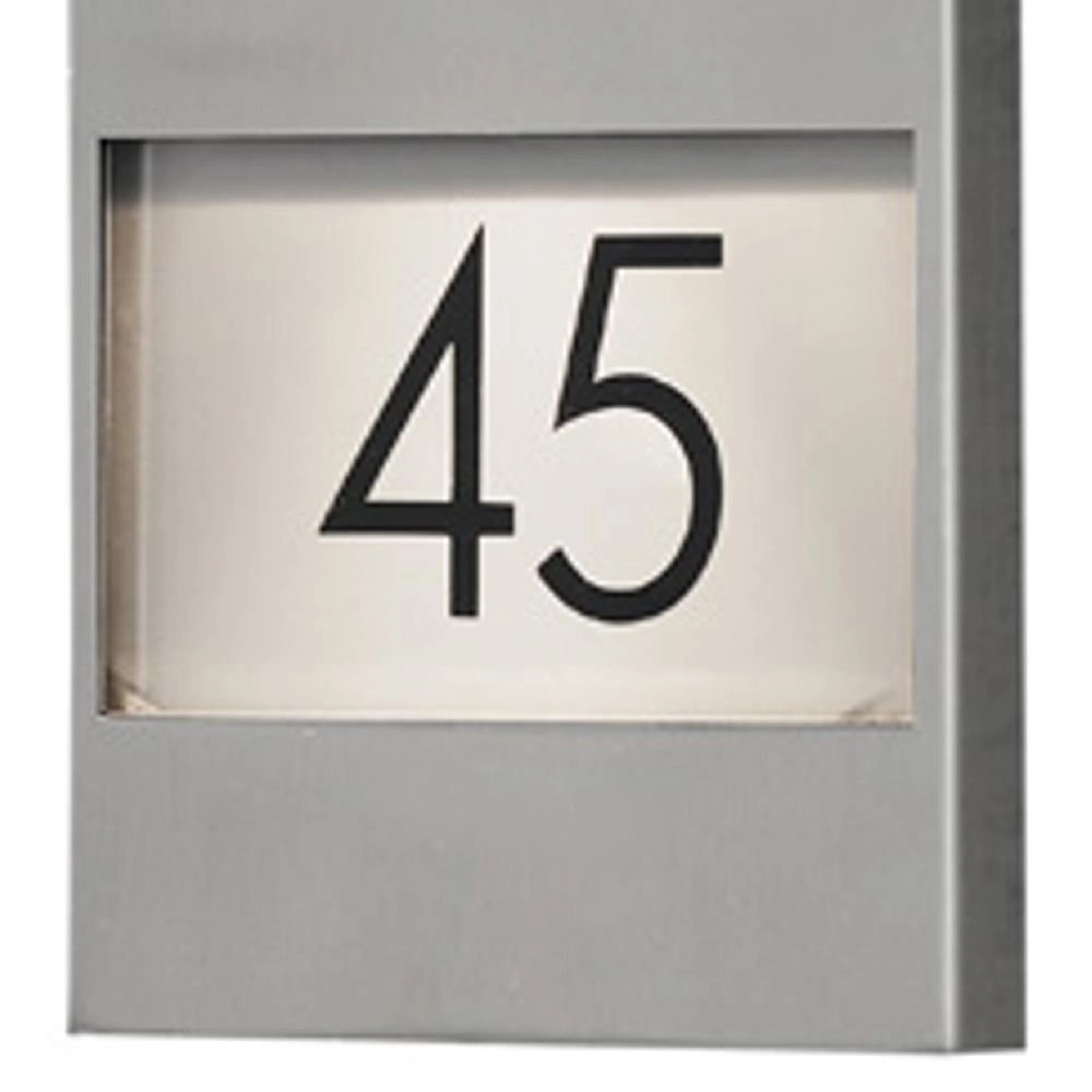 Spot murale Modena Adress En acier inoxydable avec numéro de maison KonstSmide 7318307655001