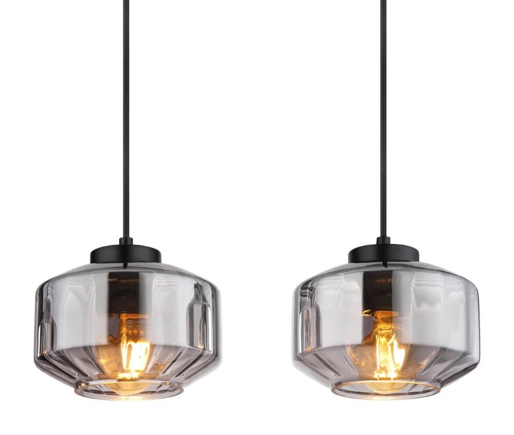 Lampe suspendue Christiana 4 lumières noir Globo 9007371444359