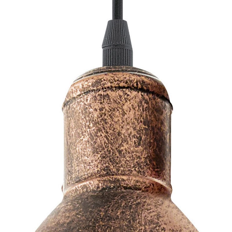 Lampe à suspension Priddy navette bronze marron Eglo 9002759494926