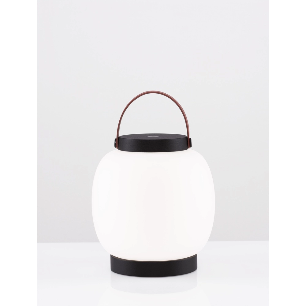 Lampe de table rechargeable Jigra anthracite avec blanc Lyora 5212017434876