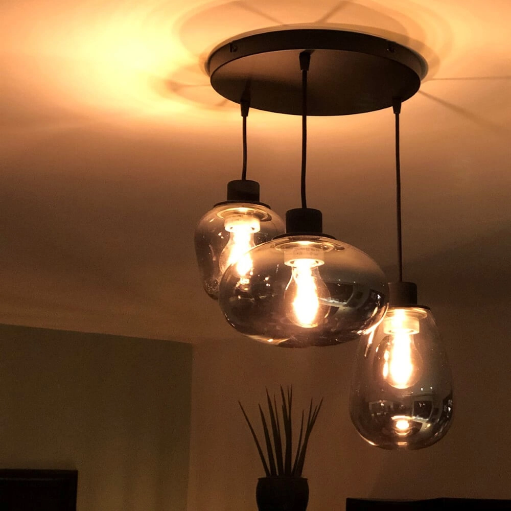 Lampe suspendue Vide Reflexion avec du verre Steinhauer 8712746135596