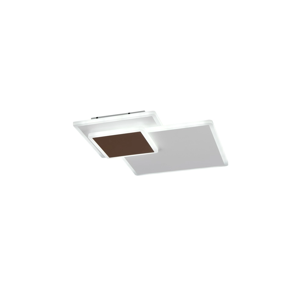 Lampe de plafond carrée Serea Blanc Trio 4017807703788