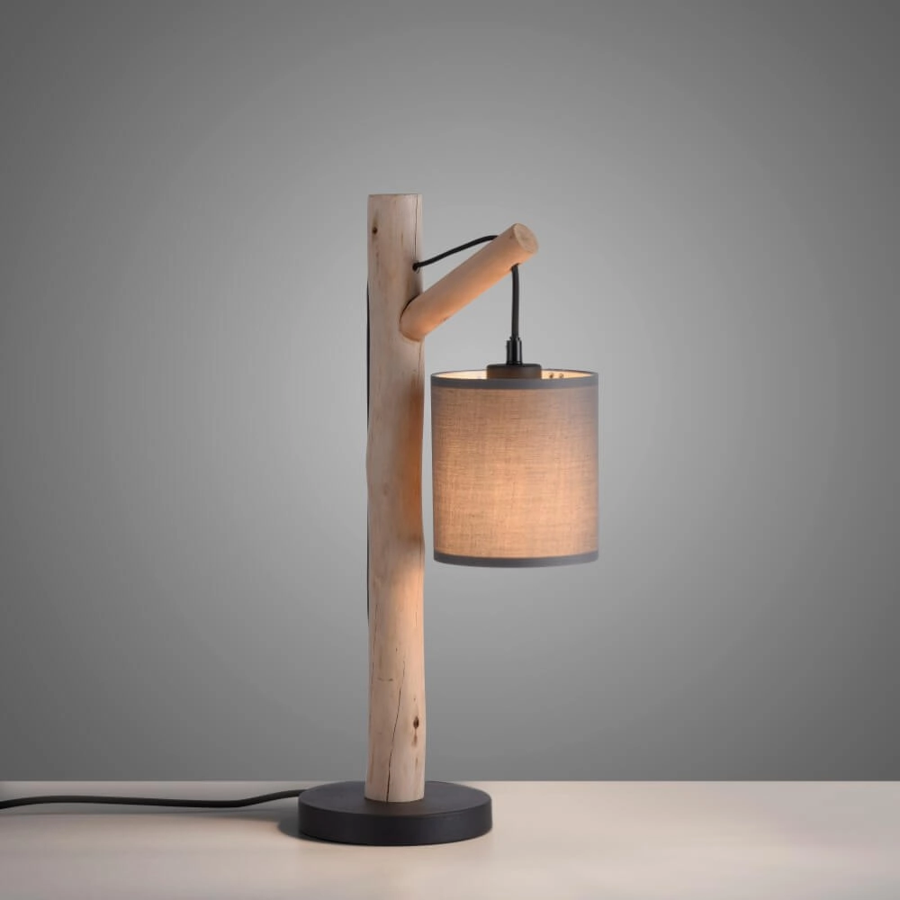 Lampe de table rurale Green Tribu taupe Just Light 4043689995188