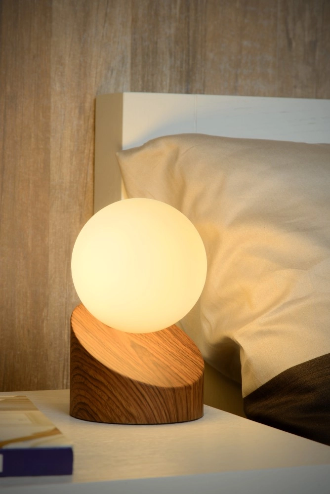 Lampe de table de conception Len Aspect bois foncé Lucide 5411212450586