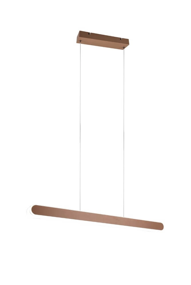 Lampe suspendue Helios 130cm marron Trio 4017807577815