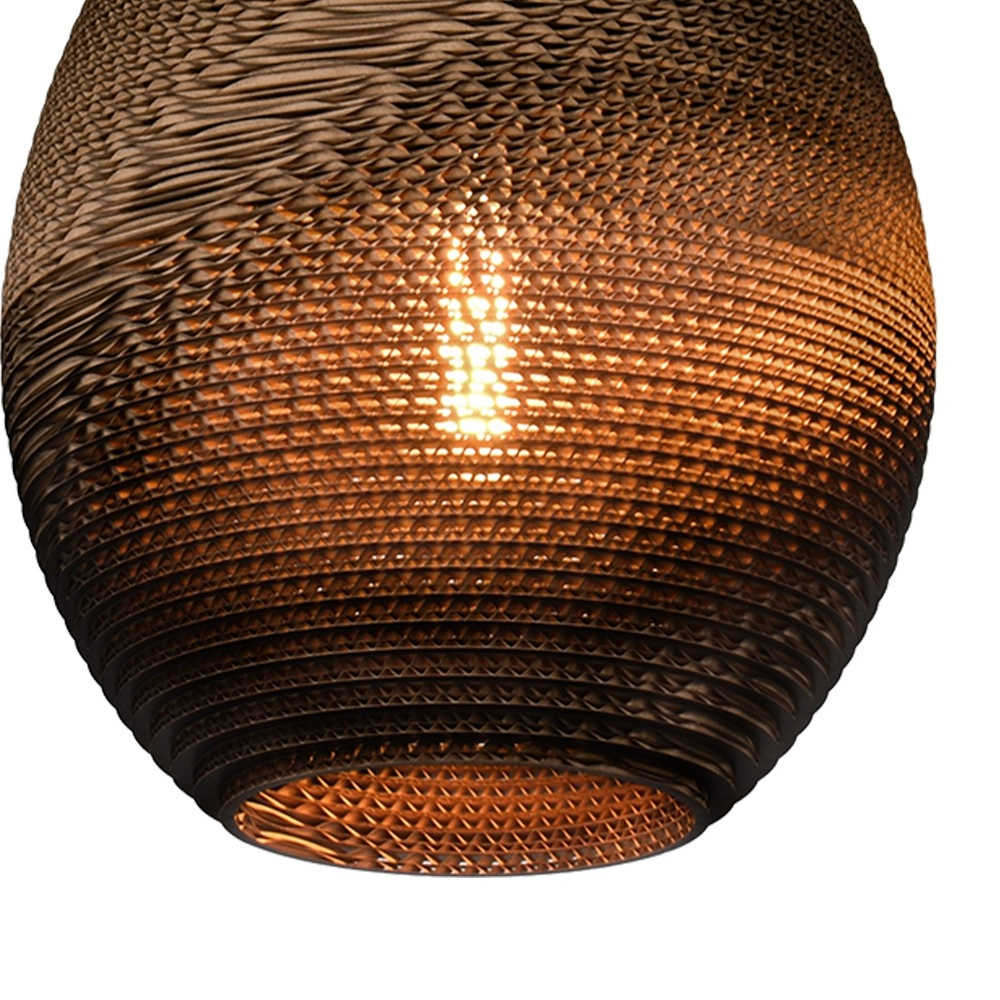 Lampe de pied Carta Pineapple Teinte Think-paper cacao Ø 29cm Masterlight 8718121438504