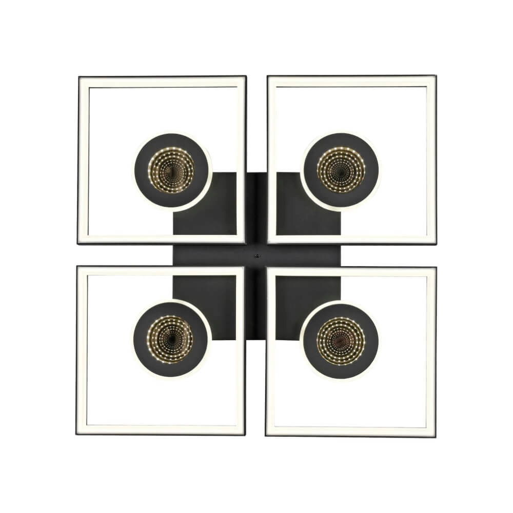 Plafonnier carré Traforo quatre Paul Neuhaus 4012248384909