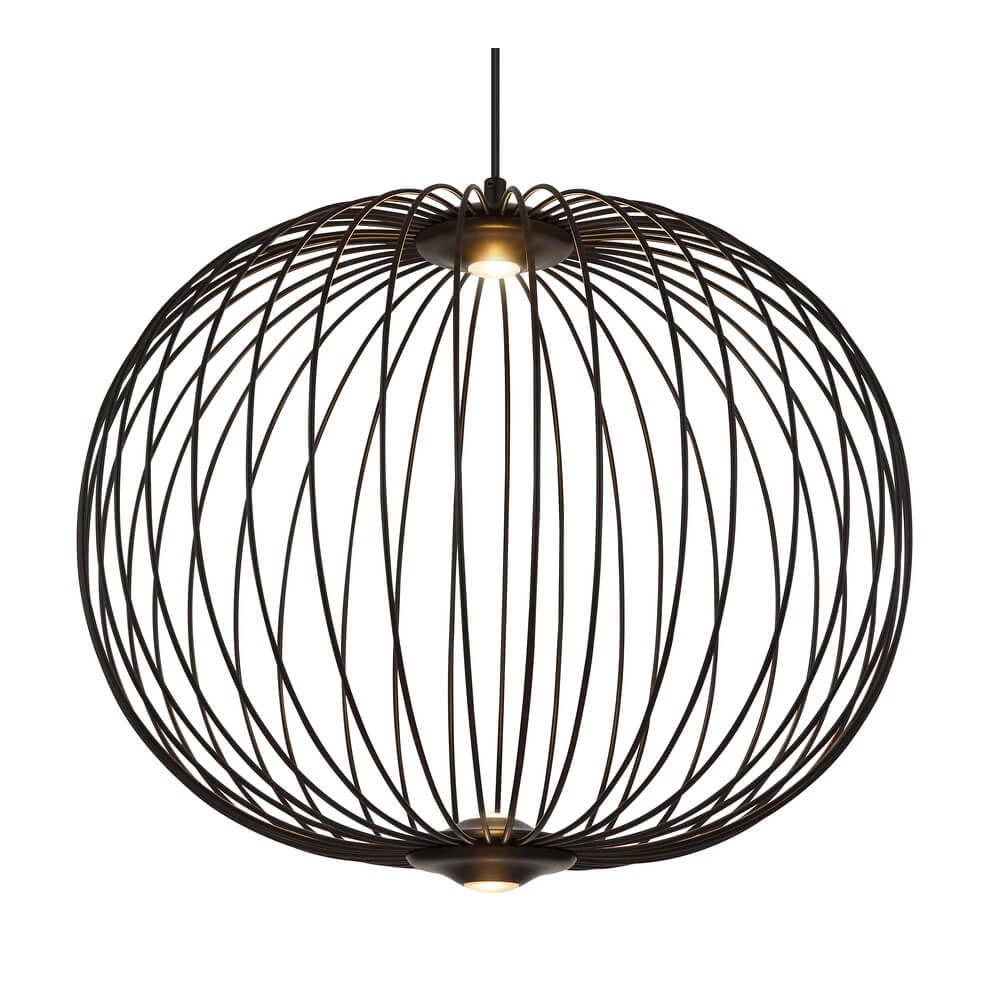 Suspension noire Galway cage simple Ø 50cm Globo 9007371474325