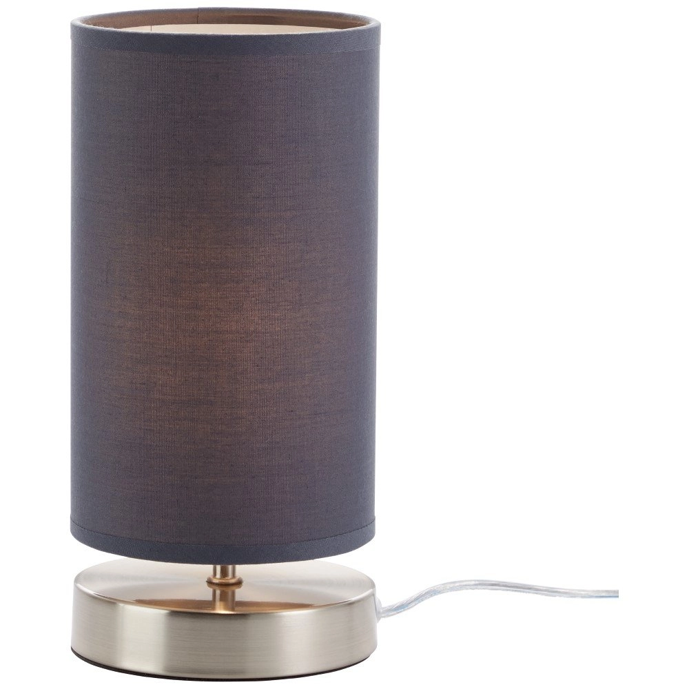 Lampe de chevet grise Clarie Brilliant 4004353175213