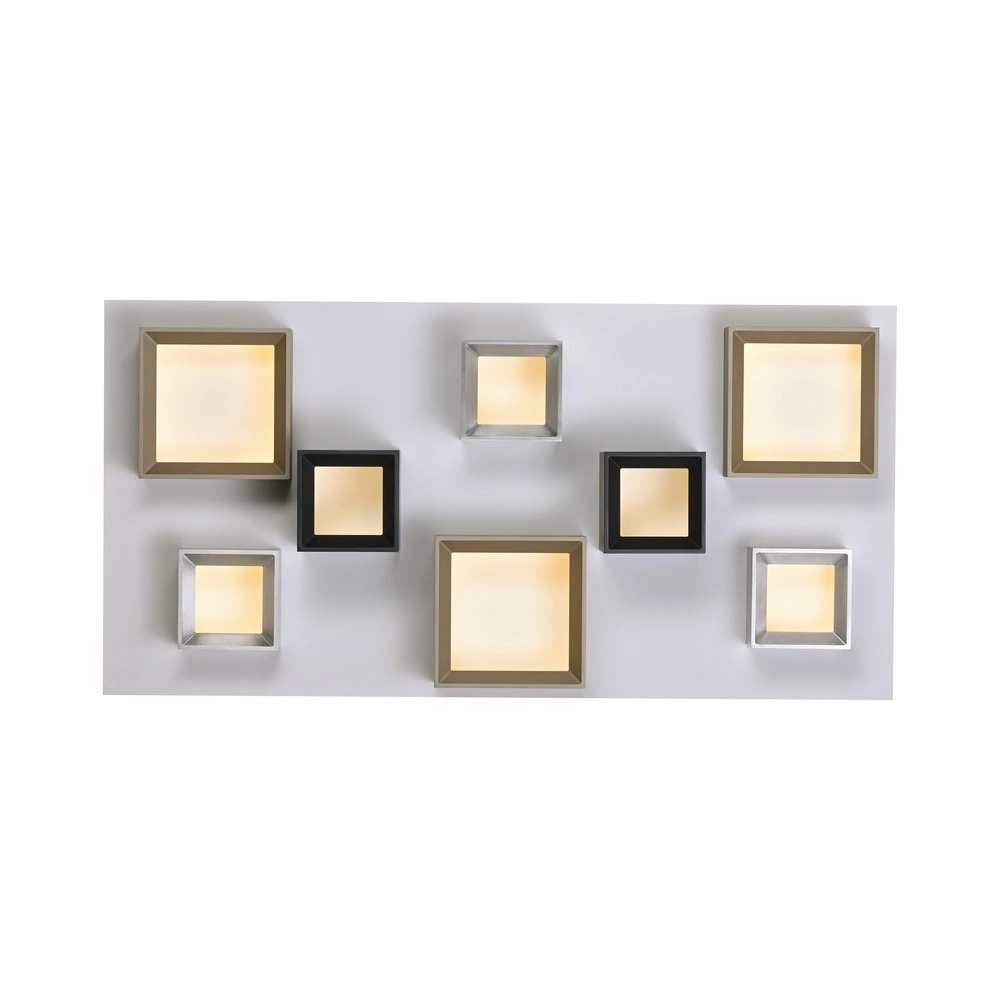 Lumière LED de plafond Pure Manhattan 8 lumières Paul Neuhaus 4012248396896