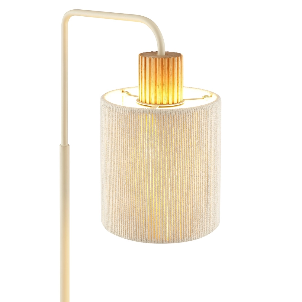 Lampe de table Arlo brun sable avec du bois Brilliant 4004353477065
