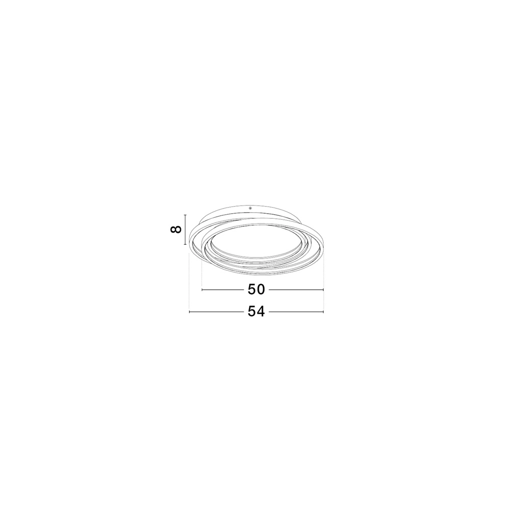 Plafonnier rond Arbor noir Ø 54cm Lyora 5212017454935