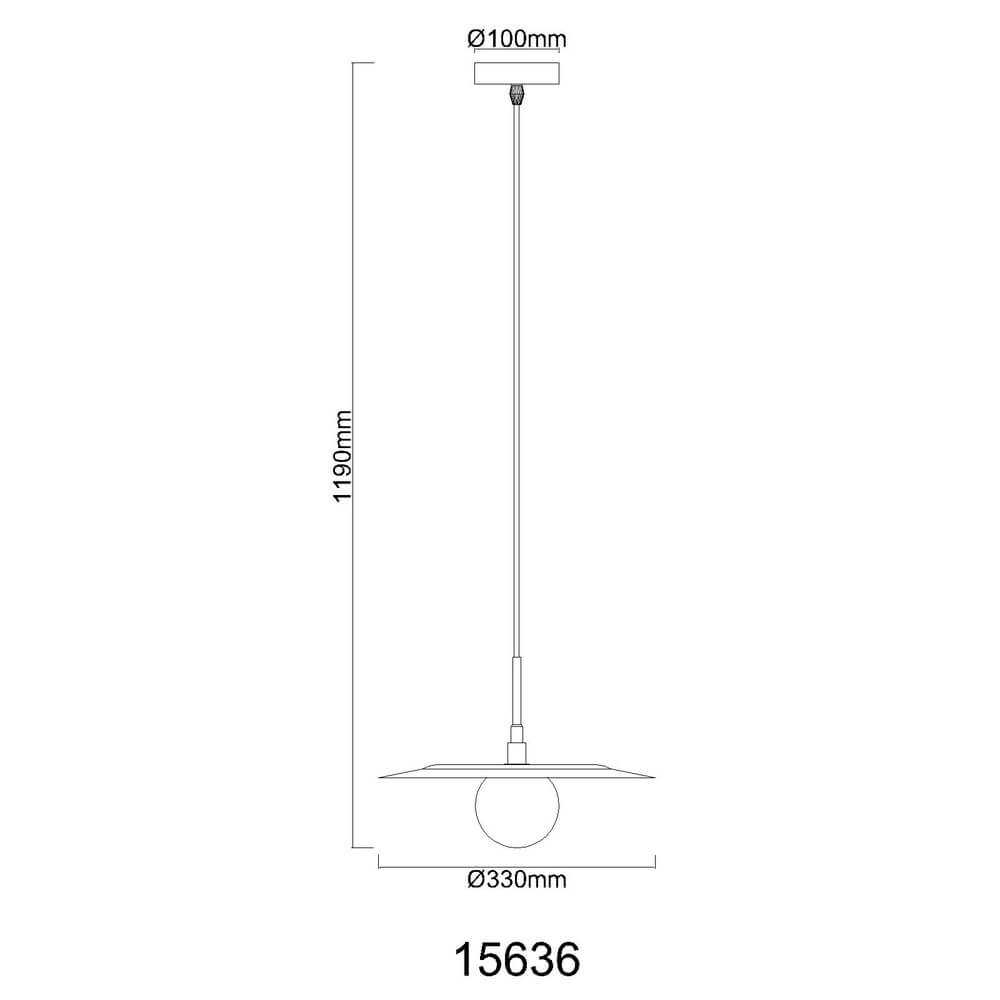 Suspension dorée Riga Ø 33cm Globo 9007371459018
