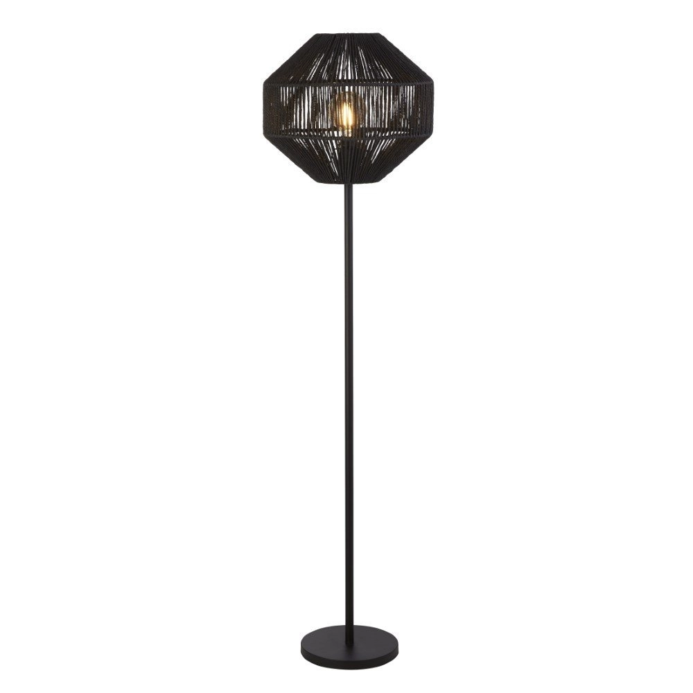 Lampe de table noire Wicker Searchlight 5053423171586