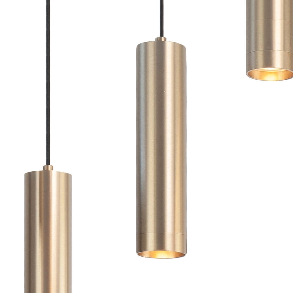 Lampe suspendue pour salle à manger Perugia or mat - 8x GU10 Highlight 8718379046865