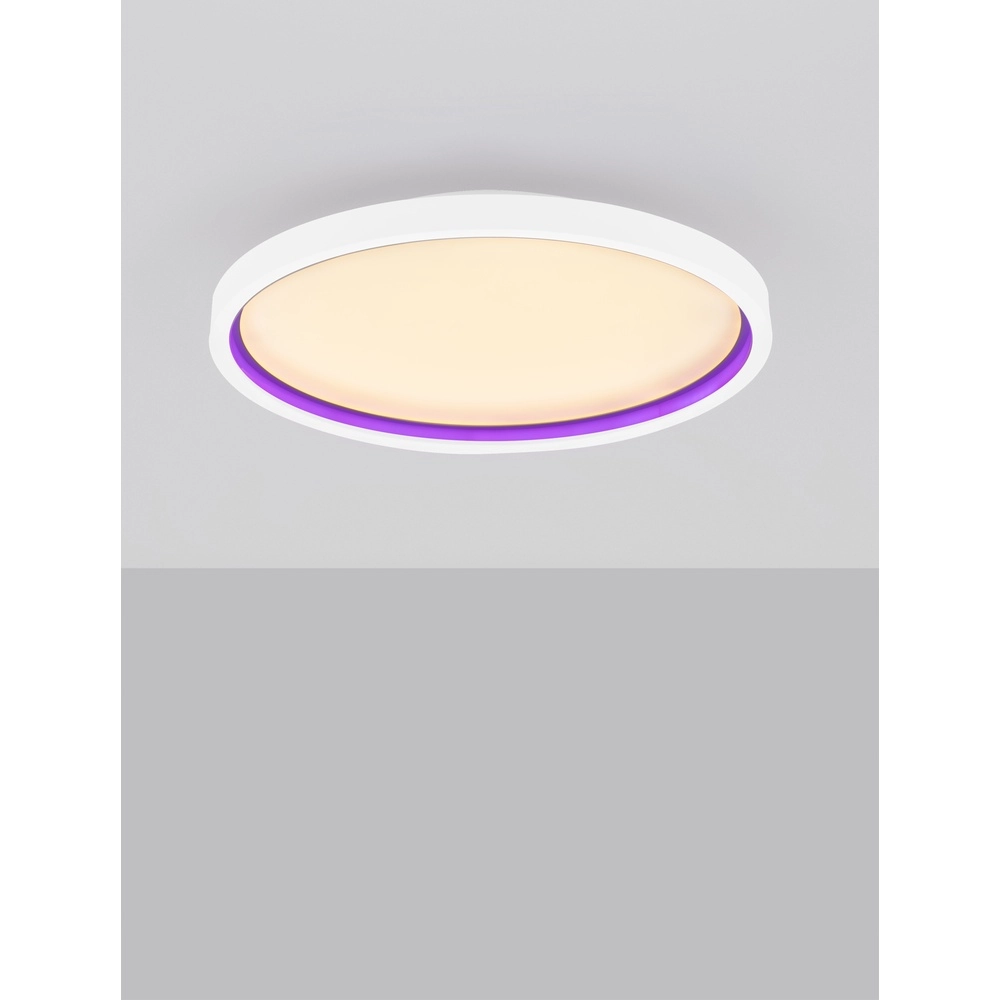 Plafonnier Chet Ø 39,3 cm avec fonction RGB Lyora 5212017450142