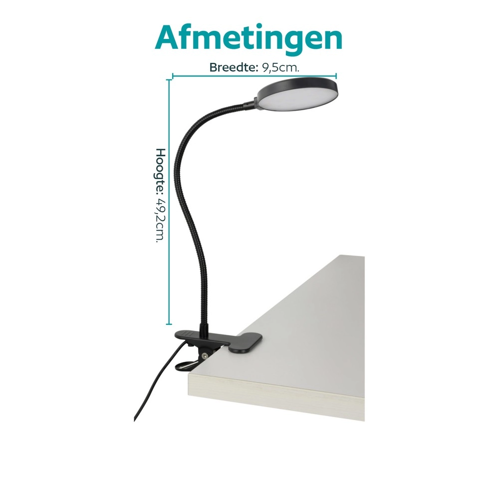 Lampe à pince Casetto Noir Eglo 9008606389278