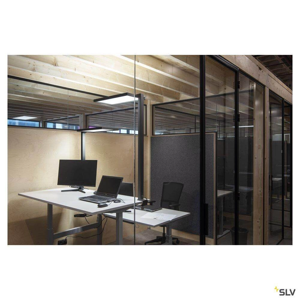 Lampe de bureau LED Worklight 120 cm noir SLV 4024163254618
