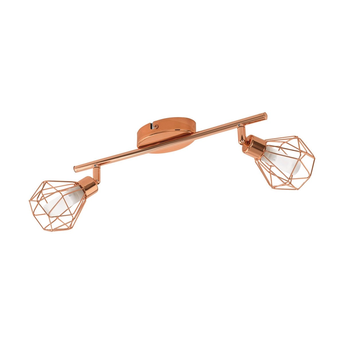 Spot LED Zapata Brun cuivré à 2 lumières
