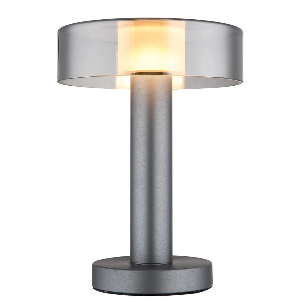 Lampe de table élégante Grant gris Ø 22cm Globo 9007371462902