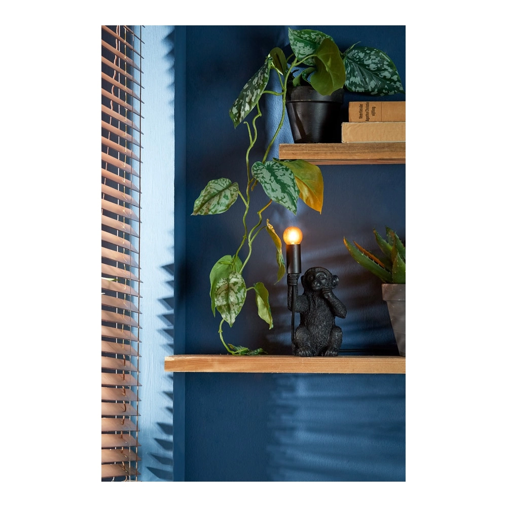 Singe lampe de table Monkey noir 23,5 cm Light & Living 8717807605384