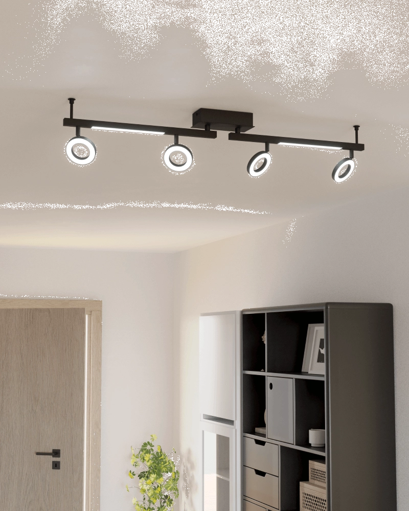 Plafonnier design Cardillio 2 4 lumières Eglo 9008606244454