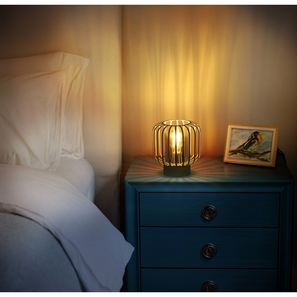 Lampe de table Alfred brun sable Ø 18cm Globo 9007371522613